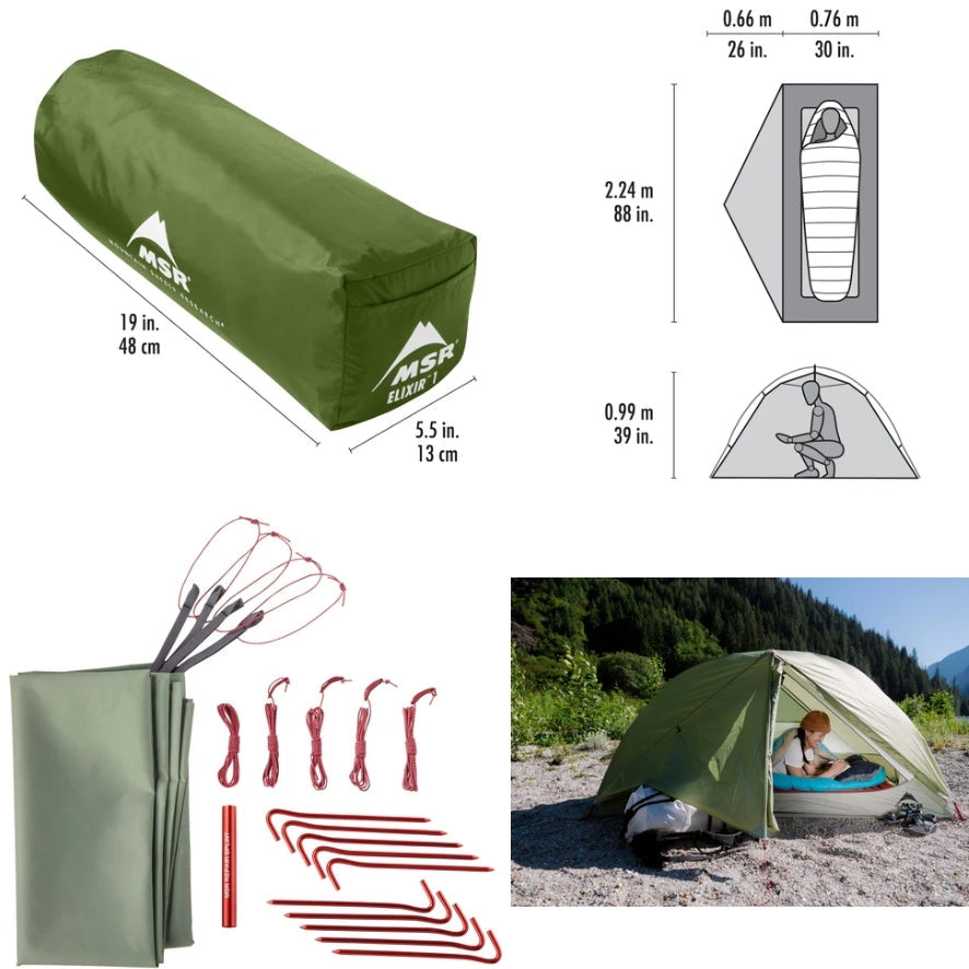 MSR Elixir 1 Backpacking Tent (w/footprint)