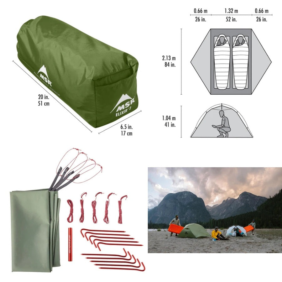 msr elixir 2 tent Backpacking (w/footprint) True Bypass vs Buffered Category:Fahrräder 12 Zoll bis 18 Zoll_Inklusive Farbe:MATTSCHWARZ/ROSENROT and aluminum stakes are