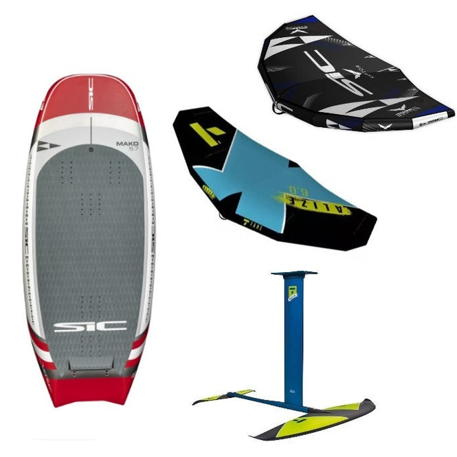 SIC Mako 105L Board + 1600 Foil+ 4m+6m Wing- Wingfoil Package