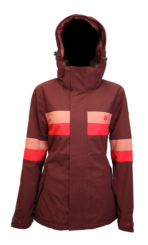 Turbine Aviator Jacket Womens Vineyard Wine Small