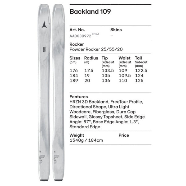 Atomic Backland 109 Skis